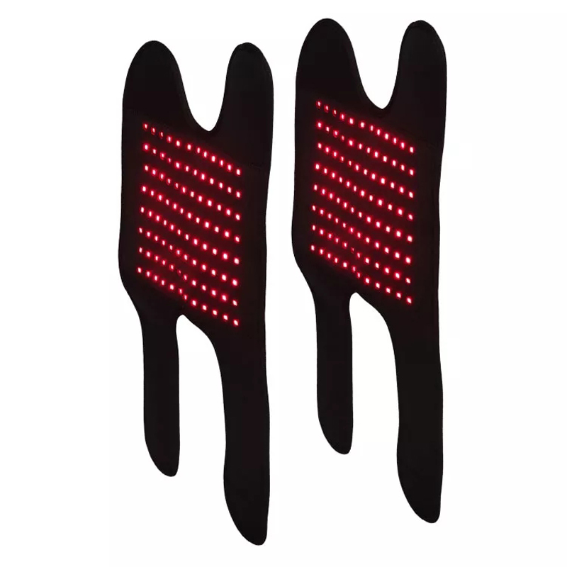 2pcs cinghia di terapia a base di luce rossa a infrarossi, 660nm/850nm lunghezza d\'onda, cuscinetto di terapia con luce rossa portatile per spalla, schiena, ginocchia di piedi ecc.